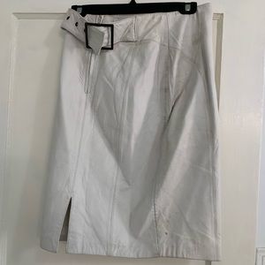 Andrew Marc- 100% leather skirt